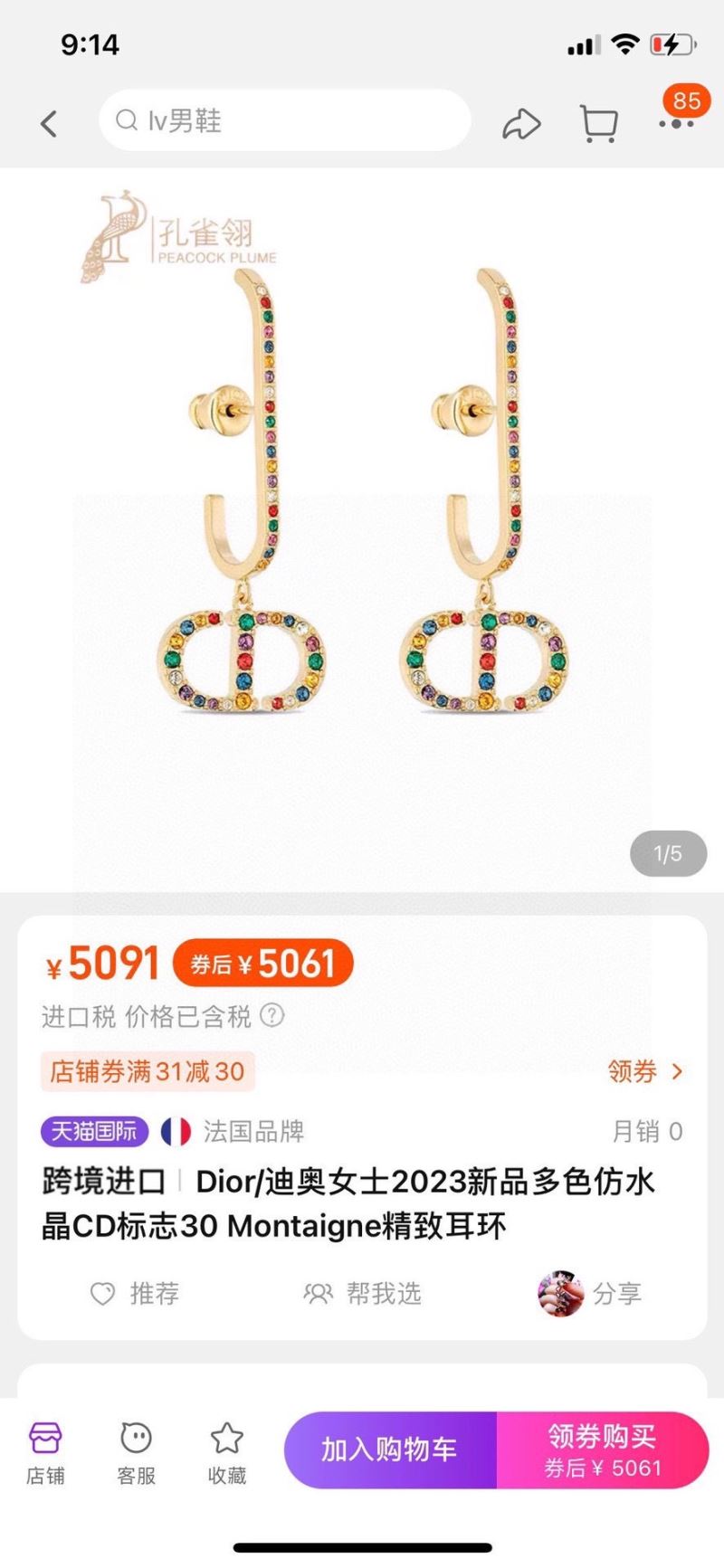 Christian Dior Earrings